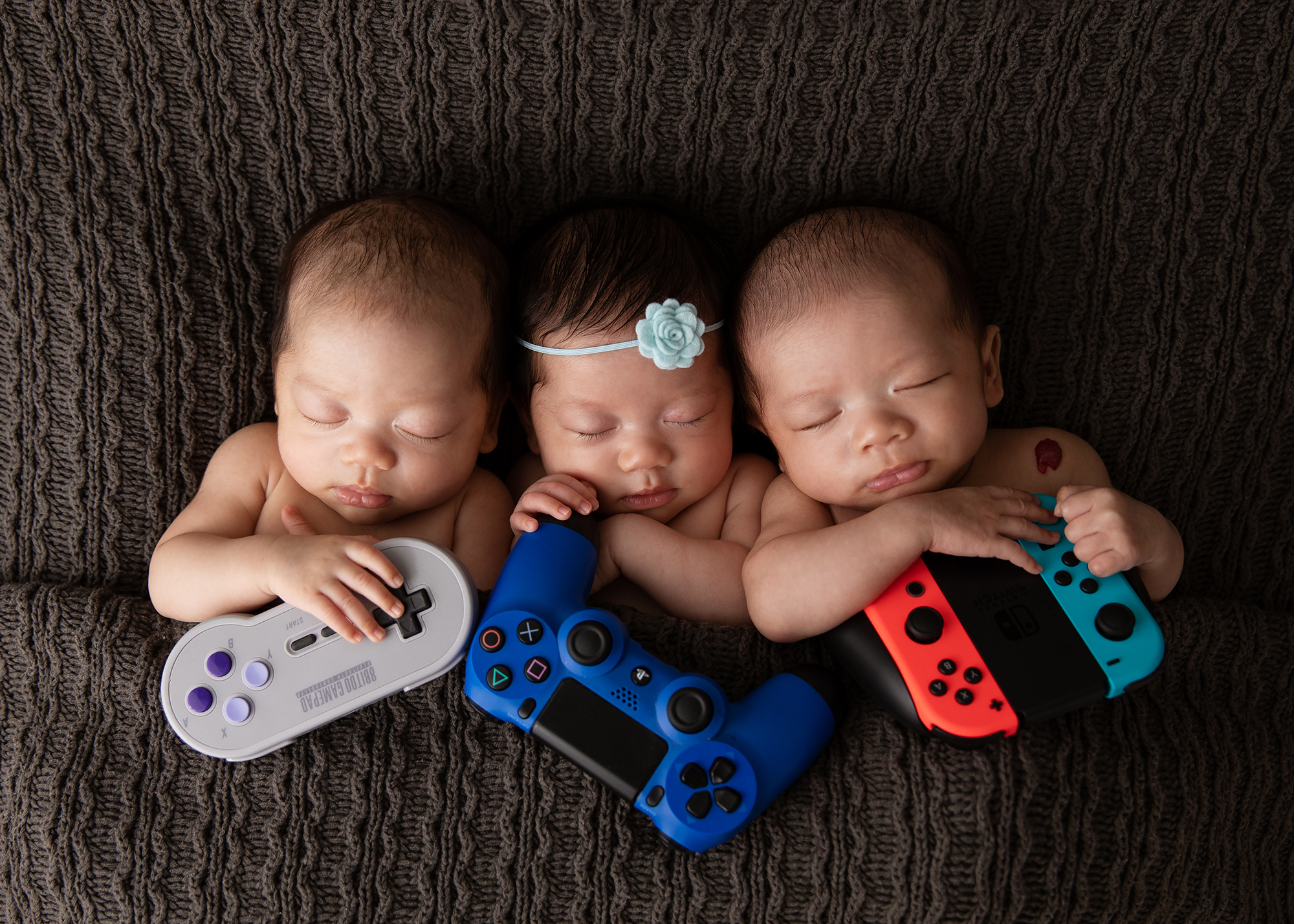 The N Triplets | Little Rock Newborn Photographer